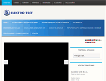 Tablet Screenshot of elektro-test.ba